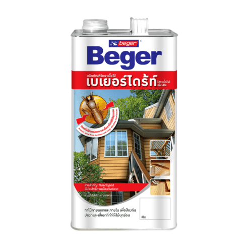 Beger ผลิตภัณฑ์รักษาเนื้อไม้ เบเยอร์ไดร้ท์ ชนิดทา สูตรน้ำมัน (4LT) (สีชา)