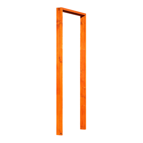 D2D วงกบประตูไม้ดักลาสเฟอร์ ขนาด 90x200cm. Eco FJ COM-1. สีโกล์ดโทน