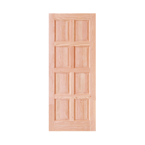 D2D ประตูไม้ดักลาสเฟอร์ บานทึบ 8 ฟัก ขนาด70x200cm. Eco Pine-016