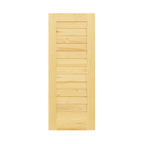 D2D ประตูไม้สนNz บานทึบทำร่อง Eco Pine-001 90x113ซม.