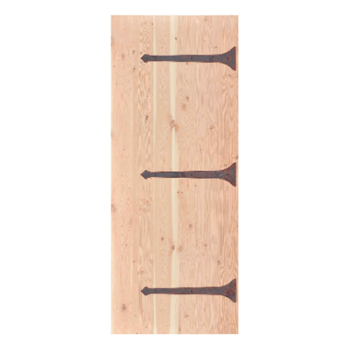 D2D ประตูไม้ดักลาสเฟอร์ บานทึบเซาะร่อง(โรงนา) Eco Pine-222 100x200ซม.
