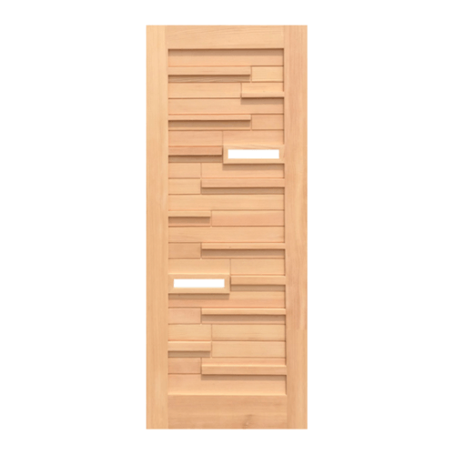 D2D ประตูไม้ดักลาสเฟอร์ ขนาด 80x200 ซม. Eco Pine - 034 Plus