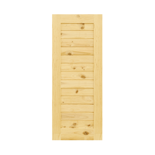 - ประตูไม้สนนิวซีแลนด์ ขนาด 95x200cm. Eco Pine-001