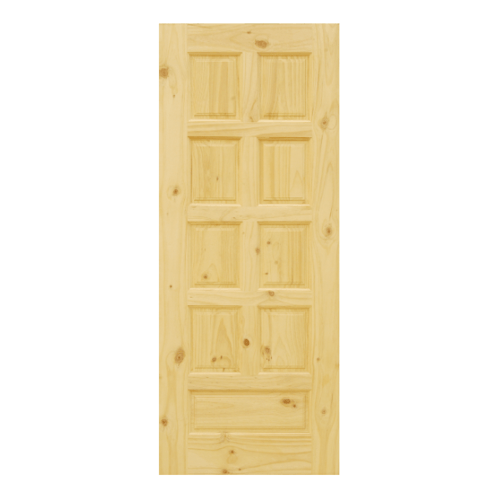 D2D ประตูไม้สนNz บานทึบลูกฟัก ขนาด 70x180cm. Eco Pine-002
