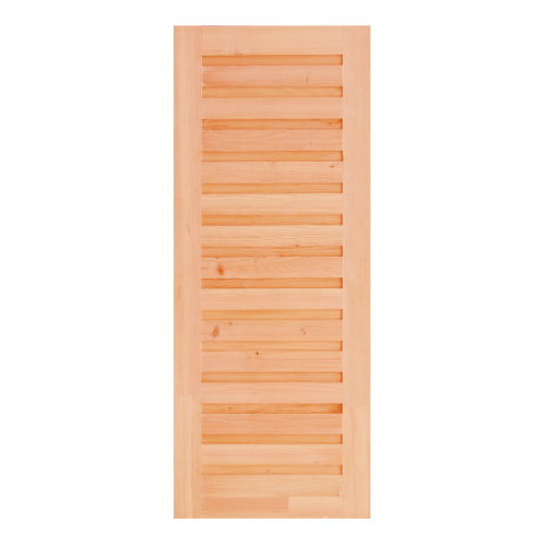 D2D ประตูไม้ดักลาสเฟอร์ บานทึบทำร่อง 90x219cm. Eco Pine-031