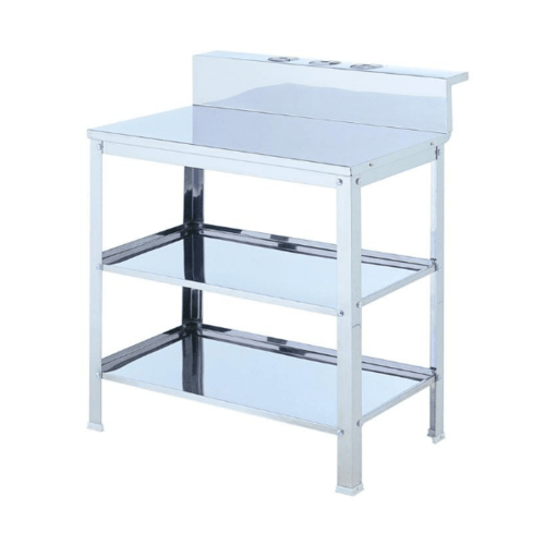 LUCKY FLAME โต๊ะวางเตาคู่ 2 ชั้นสแตนเลส SB-602