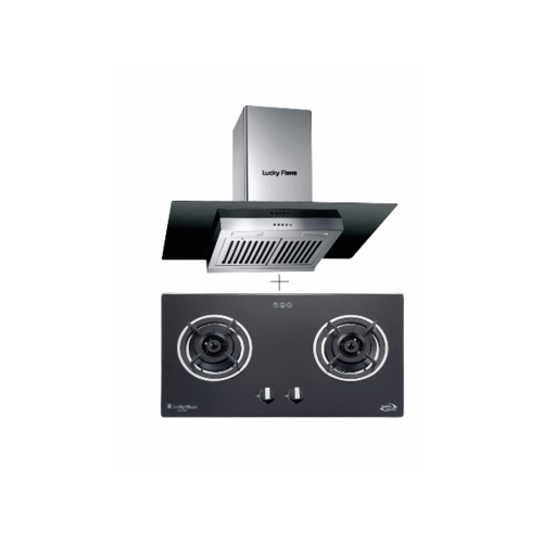 ชุด เครื่องดูดควัน - เตาฝังหน้ากระจกนิรภัย RG-901S+ LGS932 NO COLOR
