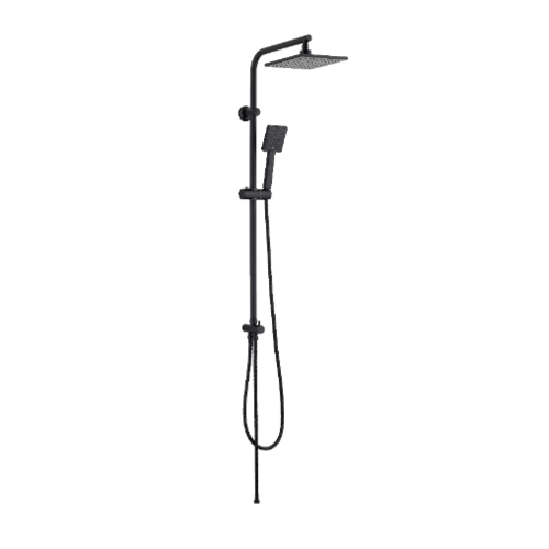 DMG ชุด Rain Shower ครบชุด แบบหัวเหลี่ยม 1 ระดับ  รุ่น SL-L729B   สีดำ