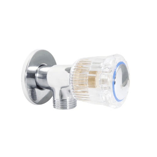 DONMARK ก๊อกฝักบัวหัวแก้วเซรามิควาล์ว 1/2 นิ้ว รุ่น MC401-23 ขนาด สีโครเมี่ยม