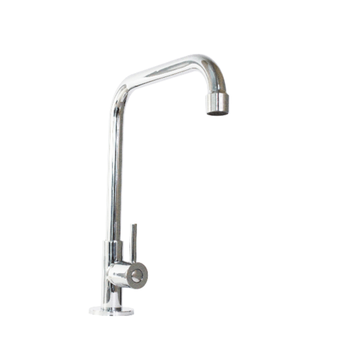 VERNO ก๊อกอ่างล้างจานทองเหลือง ติดเคาเตอร์ VN-24203 สีโครเมี่ยม