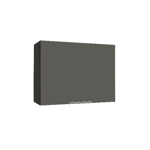 MJ ตู้แขวนบานทึบตรง สีเทาไฮกลอส EX-W608 -G
