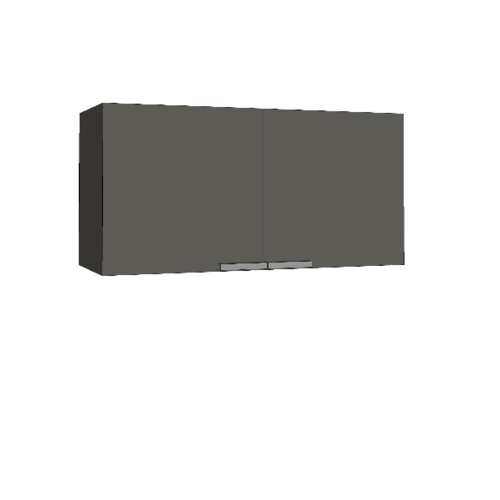 MJ ตู้แขวนบานทึบตรง 30x80x40 ซม. EX-W408 -G สีเทาไฮกลอส