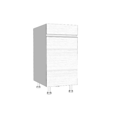 MJ ตู้ตั้งพื้นบานเปิดเดี่ยว 0.58x80x42 cm. SAV-JWS824-W สีขาว