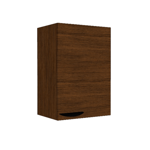 MJ ตู้แขวนเดี่ยวทึบตรง 30x30x60 ซม. GC-W604 -DO สีโอ๊คดำ