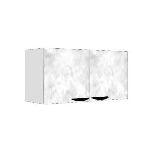 MJ ตู้แขวนคู่   30x80x40  ซม. GC-W408 -WM สีหินอ่อนขาว