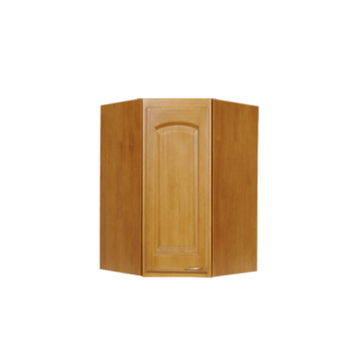 MJ ตู้แขวนเข้ามุมหกเหลี่ยมทึบโค้ง WC8036C-T สีสัก MJ สัก