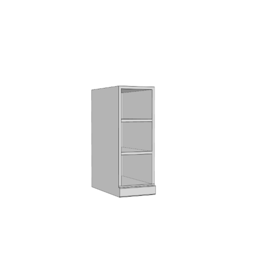 MJ ตู้ตั้งพื้นเสริม SAV-JWC8234-GW สีเทาลายไม้ MJ เทา