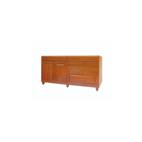MJ ตู้บานซิงค์ทึบตรง-ตู้ลิ้นชัก 120x0x82 ซม. JS-SF82120-CH สีเชอร์รี่