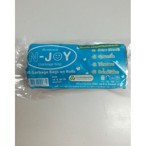 ถุงขยะแบบม้วนย่อยสลาย N-Joy 18