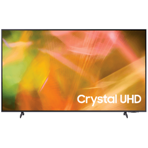 SAMSUNG โทรทัศน์ Crystal UHD TV ขนาด 55 นิ้ว UA55AU8100KXXT สีดำ