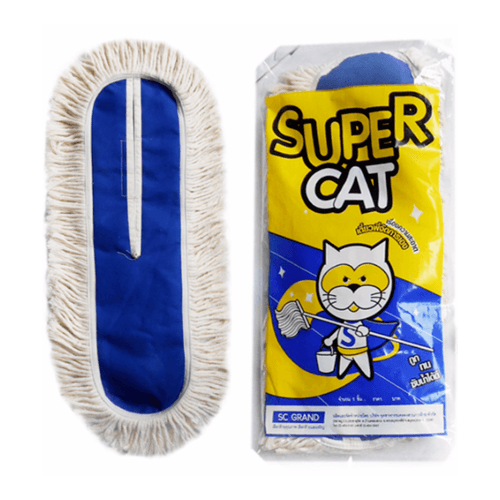 គ្រឿងបន្លាស់-ក្រណាត់ប្រដាប់ជូតផ្ទះ 24ក្រណាត់ពណ៌ស Supercat