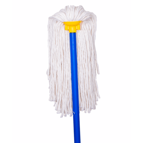 SUPERCAT ม็อบจุก ขนาด 14 นิ้ว  ด้ามหุ้ม PVC 350 กรัม สีขาว