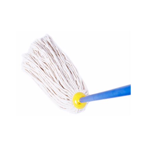 SUPERCAT ม็อบจุก ขนาด 14 นิ้ว  ด้ามหุ้ม PVC 350 กรัม สีขาว