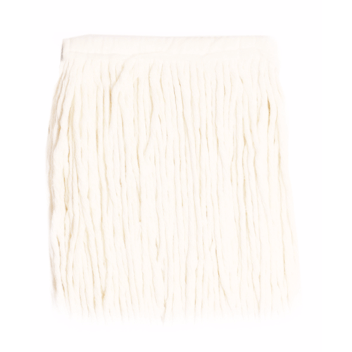 SAKU อะไหล่ผ้าม็อบหนีบ 10 นิ้ว 200 กรัม  ขนาด 18x39x0.35ซม. สีขาว