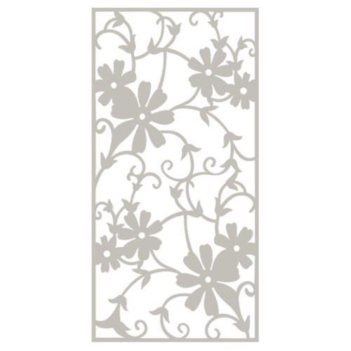 ECO PLUS แผ่นฉลุตกแต่ง พลาสวูด N08 60x120cm. สีขาว ECO-PLUS ขาว