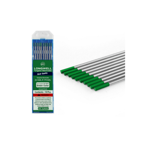LONG WELL ลวดเชื่อมทังสเตน 2.4 mm. Tungsten Green สีเขียว