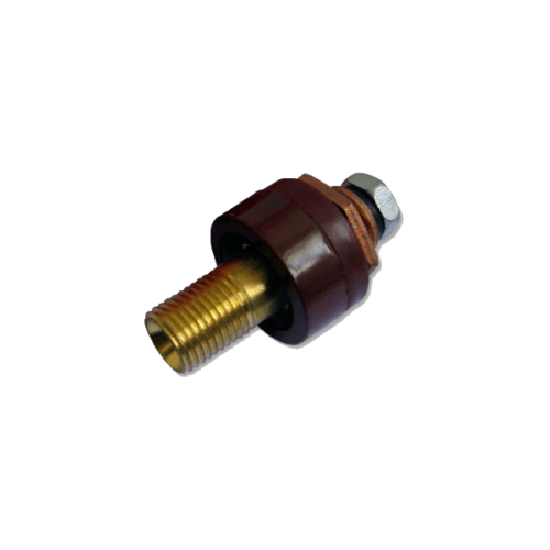 LONGWELL ข้อต่อหน้าตู้ MMA/MC WELD16-25mm. ตัวผู้ แบบสกรู - สีแดง