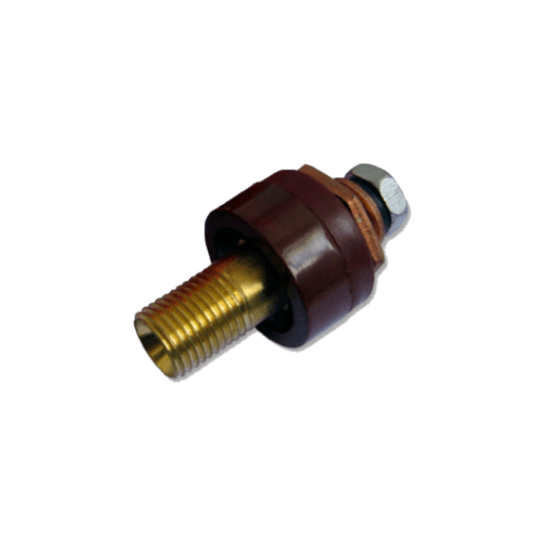 ข้อต่อหน้าตู้ 35-50mm.-ตัวผู้ แบบสกรู สีแดง