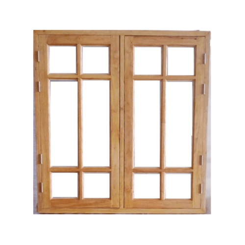 U-Don 9 ชุดหน้าต่างไม้สำเร็จรูป Whiteako UW02 60x130ซม.