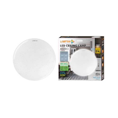 LAMPTAN โคมไฟเพดาน LED 40W แสงเดย์ไลท์ รุ่น ASTRO ASTRO สีขาว