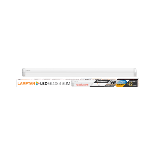 LAMPTAN ชุดเซ็ทแอลอีดี 9 วัตต์ วอร์มไวท์ GLOSS SLIM สีขาว