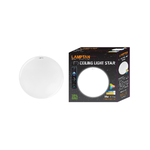 LAMPTAN โคมแอลอีดี 14 วัตต์ Ceiling Star สีขาว