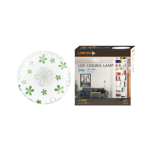 LAMPTAN โคมแอลอีดี เซลลิ่ง แลมป์ 24 วัตต์ แสงเดย์ไลท์ Leafly สีขาว