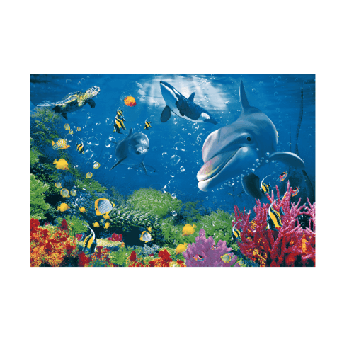 Mabella กระเบื้อง 3 มิติ 120x180 ใต้โลกท้องทะเล Under Sea World (6P/Set) 094