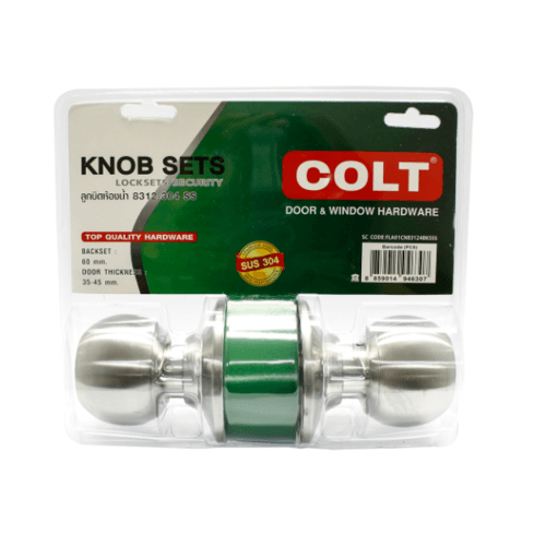 COLT ลูกบิดห้องน้ำ 8312-304 SS ฝาเล็ก แผง สีสแตนเลส