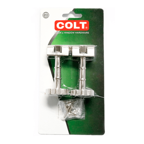 COLT กันชนประตู 1X2 (ฟิล์มหด) #900 SS รุ่นแผง สีโครเมี่ยม