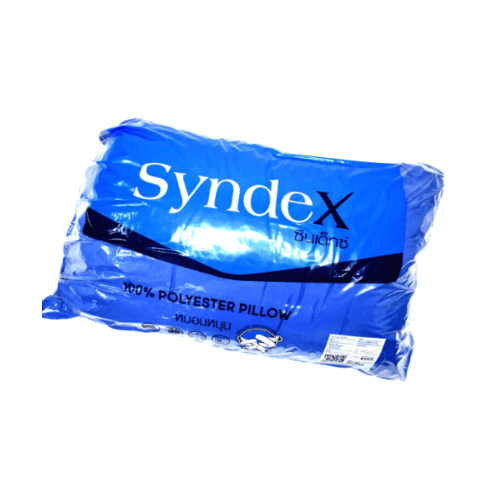 SYNDEX หมอนหนุนใยสังเคราะห์ 27x40นิ้ว ผ้าไมโครสีน้ำเงิน