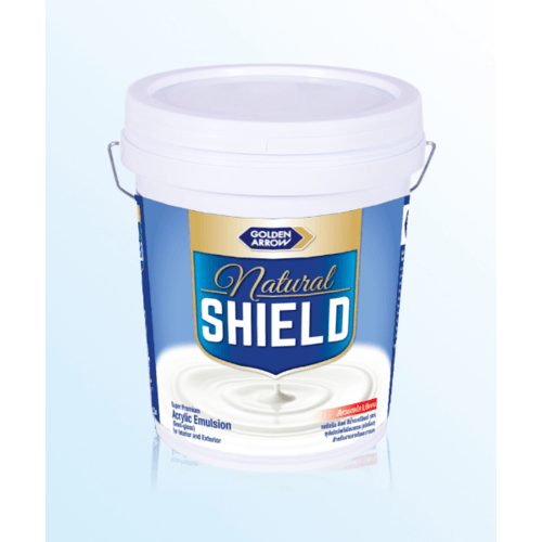 NATURAL SHIELD สีน้ำกึ่งเงา LILY WHITE 2.5 GL N5201 สีขาว