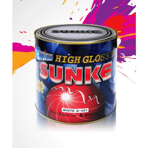 SUNKE สีเคลือบเงา G001 สีขาว