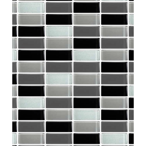 Glascera โมเสคแก้ว 30x30 ซม. รุ่นโคล่า-บาร์ สีดำ-เทา