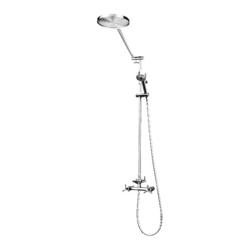 VRH Rain shower ครบชุดหัวกลม พร้อมก๊อกผสมยืนอาบ รุ่น FJVHS-115QJS