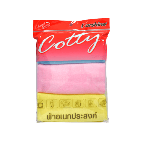 KARSHINE ผ้าสำลี เช็ดทำความสะอาด ขนาด 33x45 cm.(6ผืน/แพ็ค)
