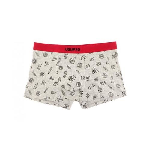 USUPSO กางเกง Boxer สีเทาอ่อน-XL - สีเทา