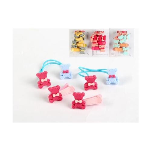 USUPSO ชุดตกแต่งผมเด็ก - สีชมพู