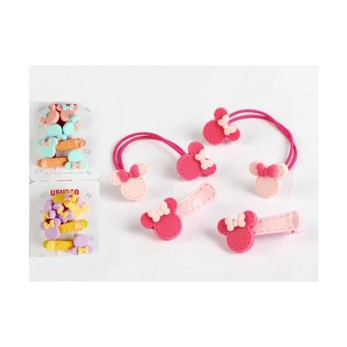 USUPSO USUPSO ชุดตกแต่งผมเด็ก - สีชมพู