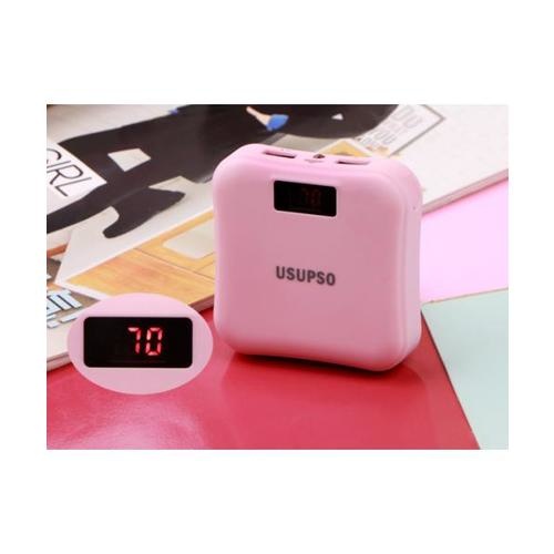 USUPSO เพาเวอร์แบงค์ 7500 mAh สีชมพู